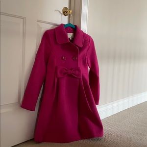 Kate Spade hot pink coat size 12 kids, never worn